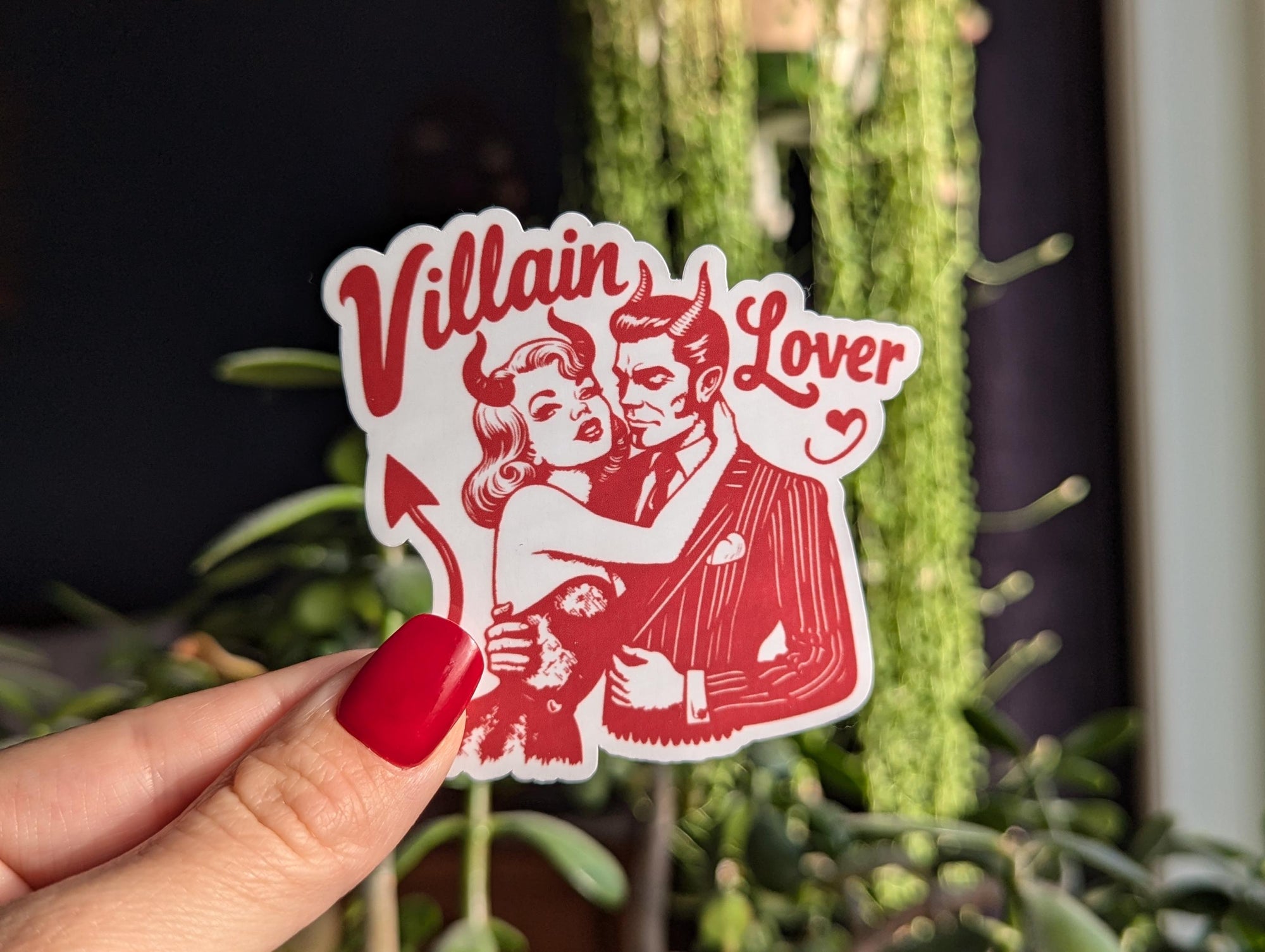 Villain Lover Vinyl Sticker - Gothic Romance Bookish Gift