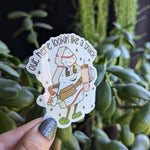 Out here lookin like a snack sticker, Christmas tree cake, funny Christmas stickers for tumblers, holiday stickers for laptop, cute gift for