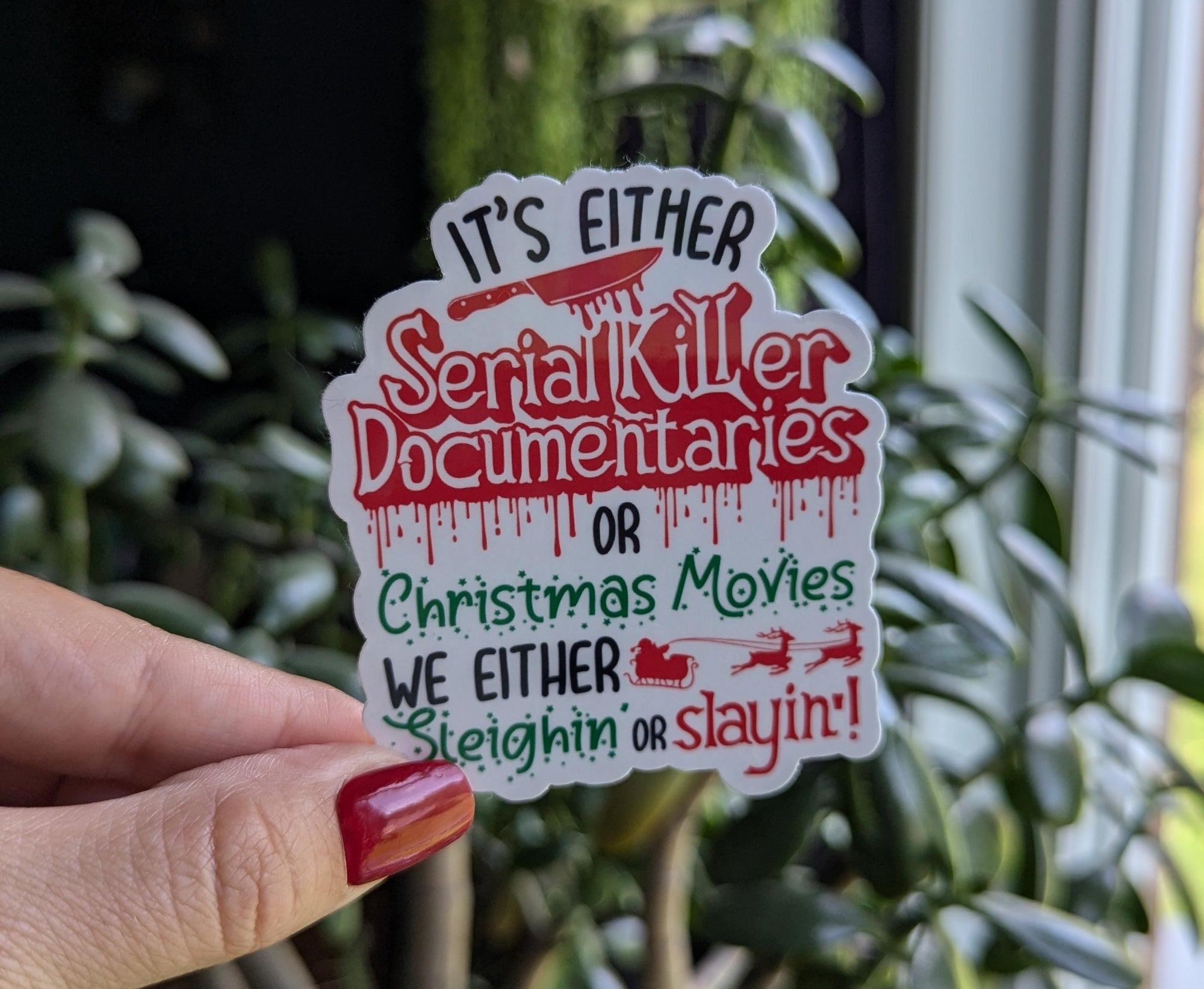 Horror movies sticker for kindle, Christmas stickers for water bottle, book gifts for book lovers, funny stickers for laptop, small gift for