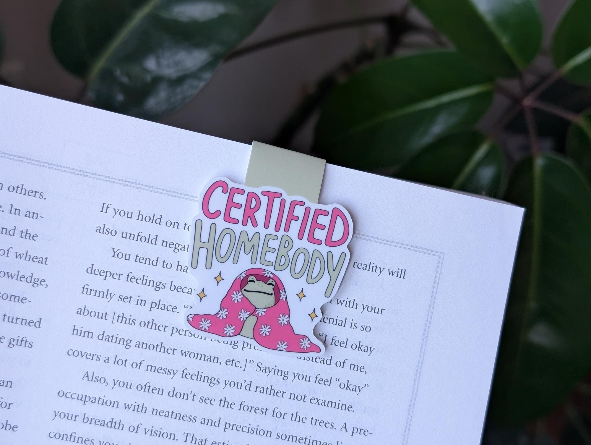Certified Homebody Magnetic Bookmark