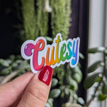 Cutesy stickers for water bottle, trending stickers for teenagers, stocking stuffers for teens girls, aesthetic sticker for tumblers, demure