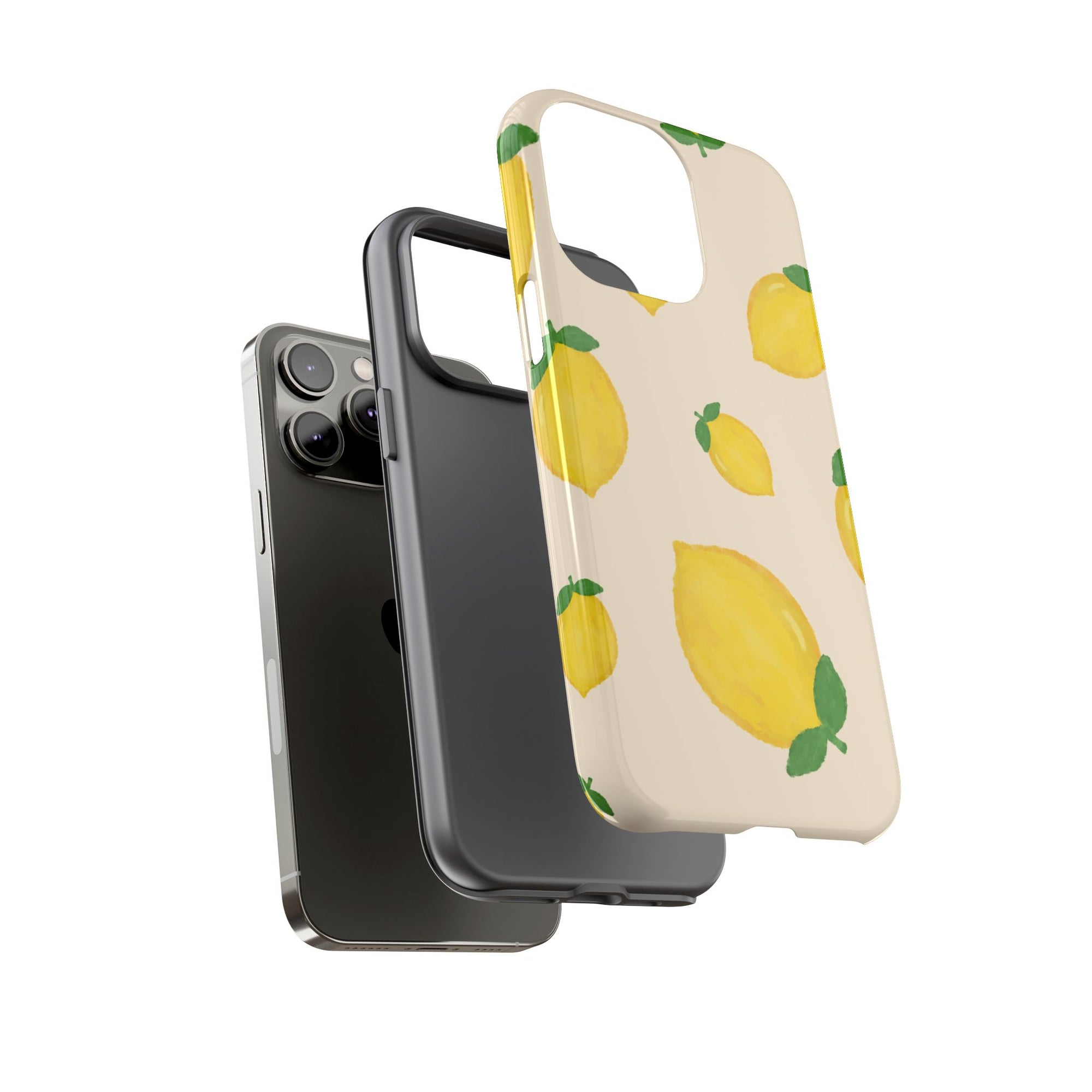 Lemon Print Phone Case, Vibrant Lemon Design, Cute Citrus Case, Gift for Fruit Lovers, Summer Vibe Accessories