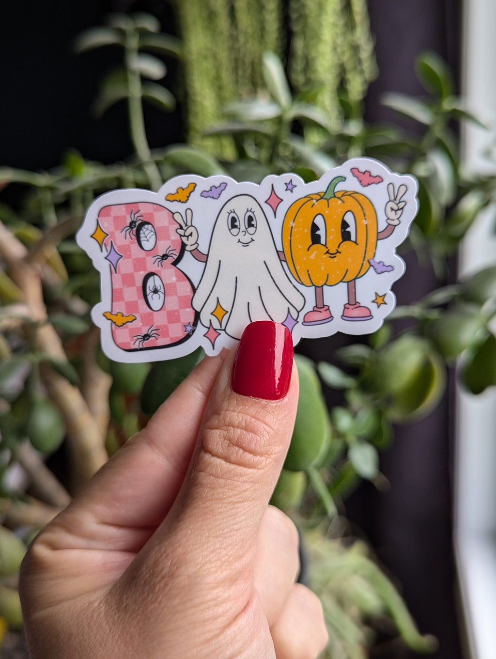 Boo Halloween Vinyl Sticker