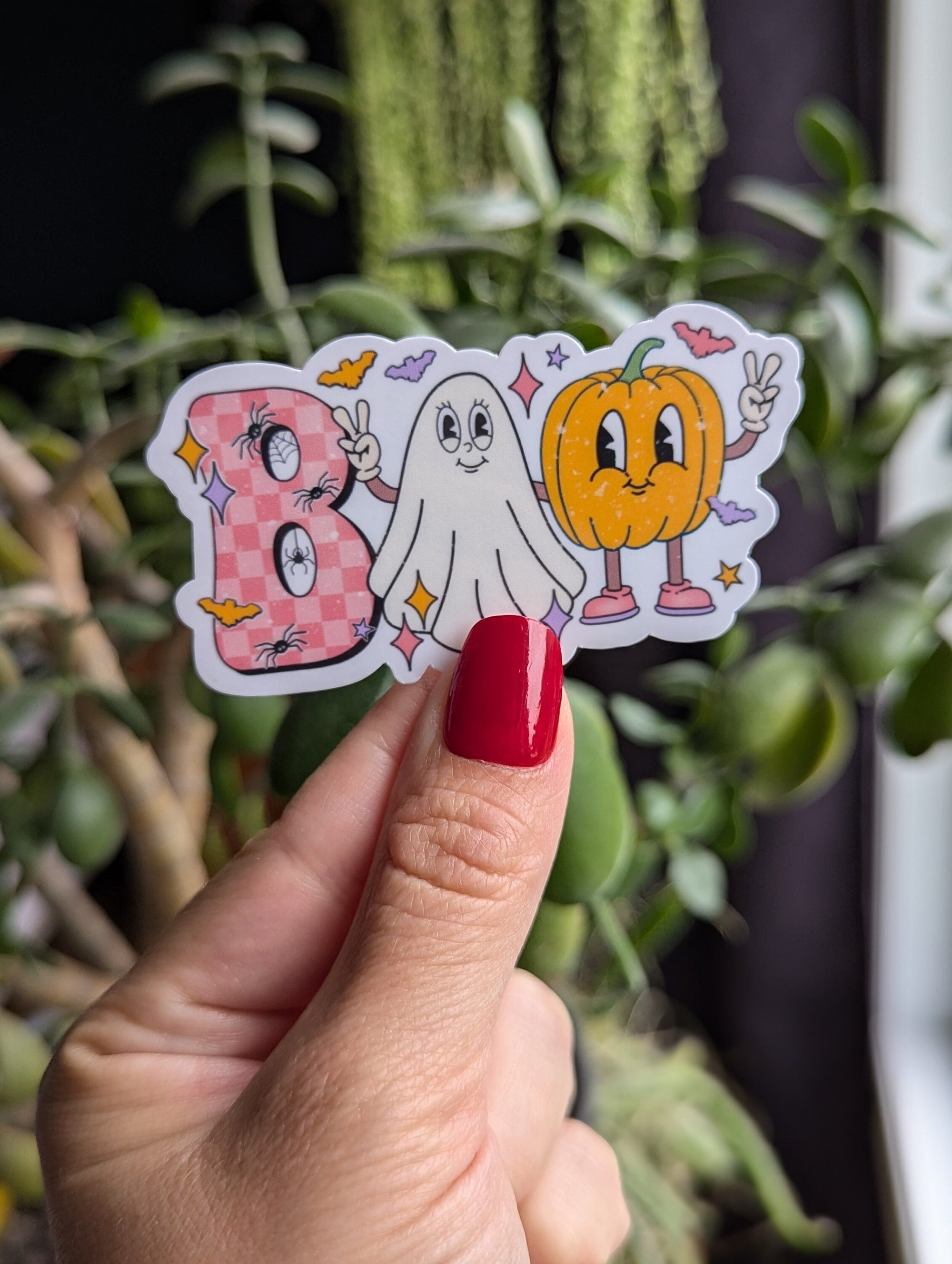 Boo Halloween Vinyl Sticker