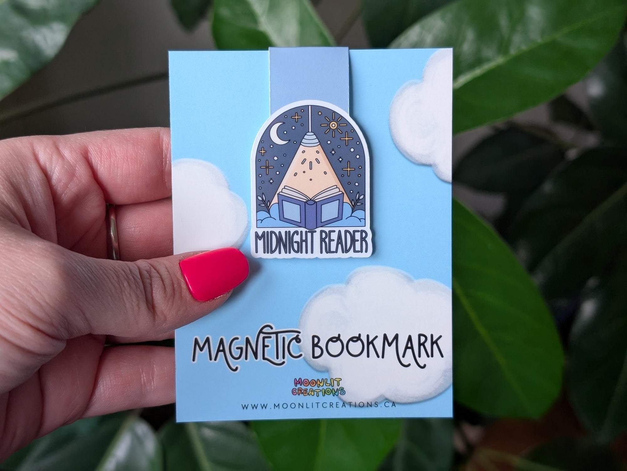 Midnight Reader Magnetic Bookmark