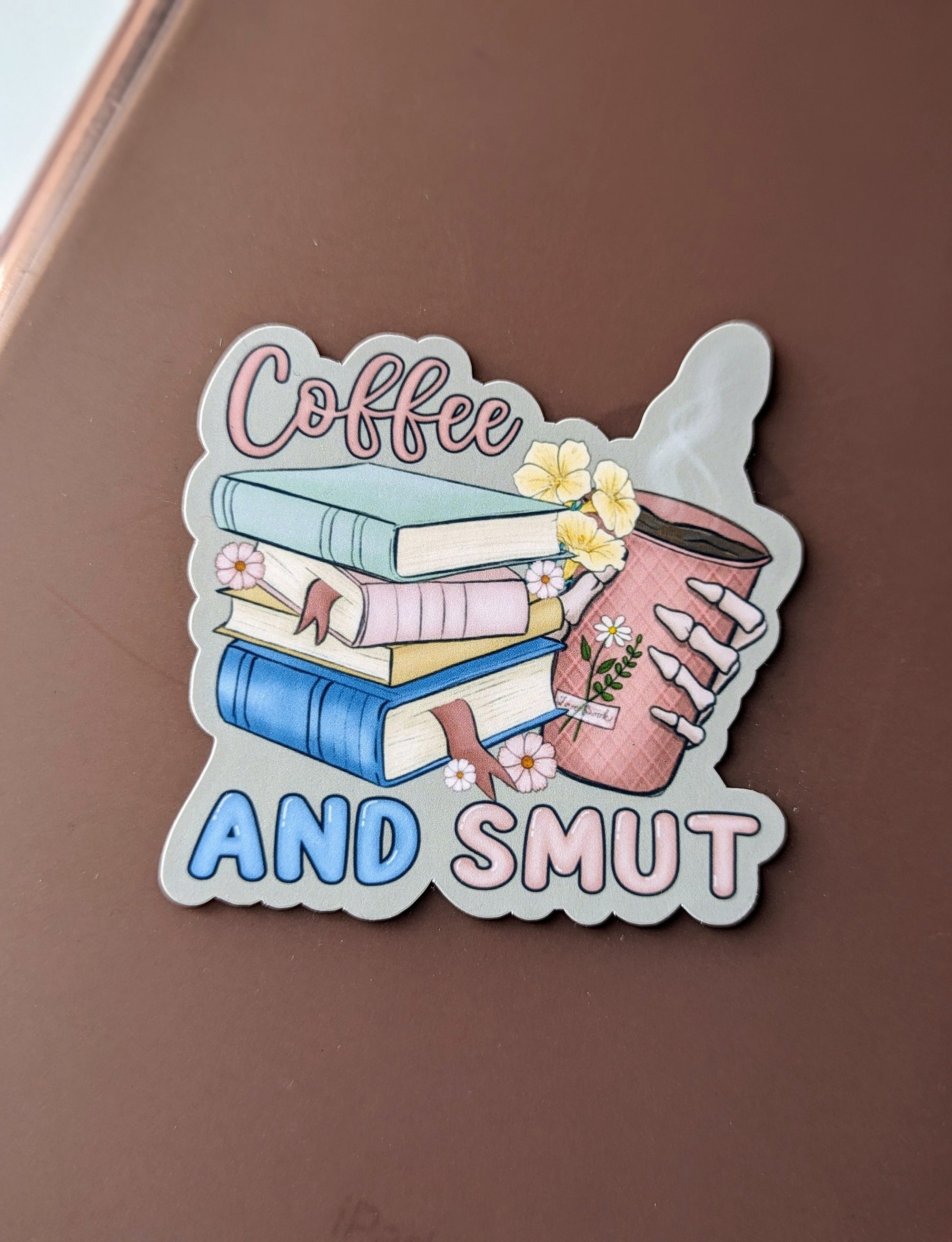 coffee book stickers for kindle, smut reader gifts for women, coffee lover stickers for tumblers, book gifts for book lovers, booktok merch