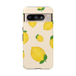 Lemon Print Phone Case, Vibrant Lemon Design, Cute Citrus Case, Gift for Fruit Lovers, Summer Vibe Accessories