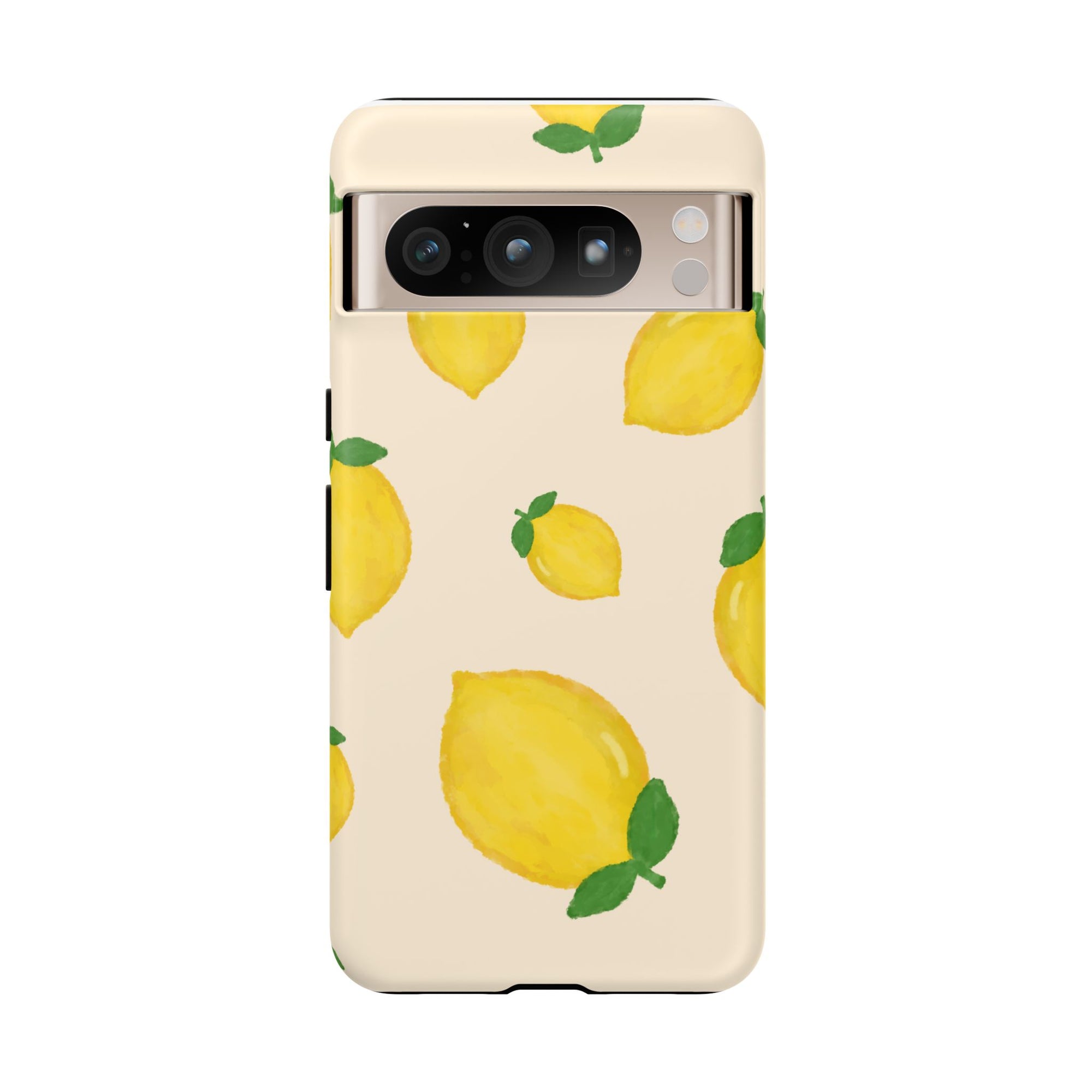 Lemon Print Phone Case, Vibrant Lemon Design, Cute Citrus Case, Gift for Fruit Lovers, Summer Vibe Accessories