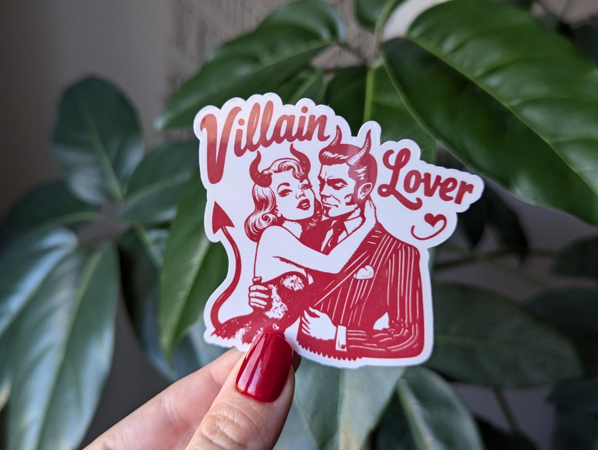 Villain Lover Vinyl Sticker - Gothic Romance Bookish Gift