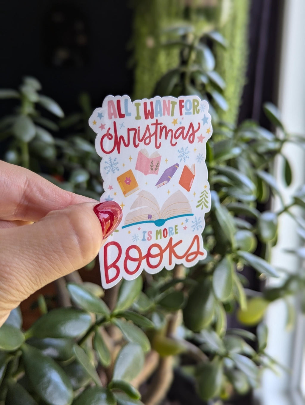 All I want for Christmas is more books, bookish stickers for kindle, book gifts for book lovers, smut reader gifts, book merch, stocking