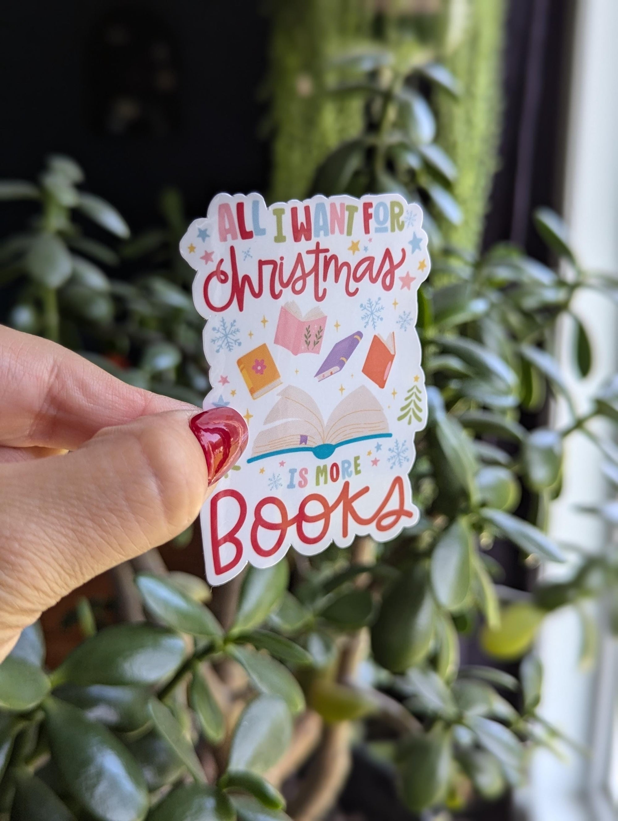 All I want for Christmas is more books, bookish stickers for kindle, book gifts for book lovers, smut reader gifts, book merch, stocking