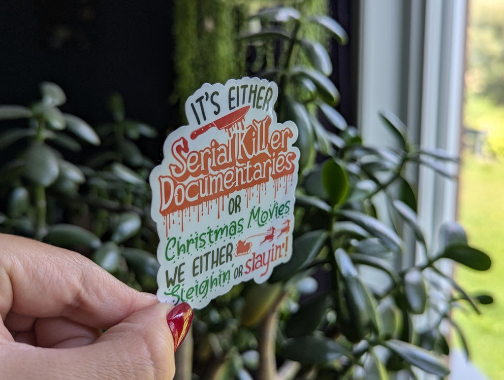 Horror movies sticker for kindle, Christmas stickers for water bottle, book gifts for book lovers, funny stickers for laptop, small gift for