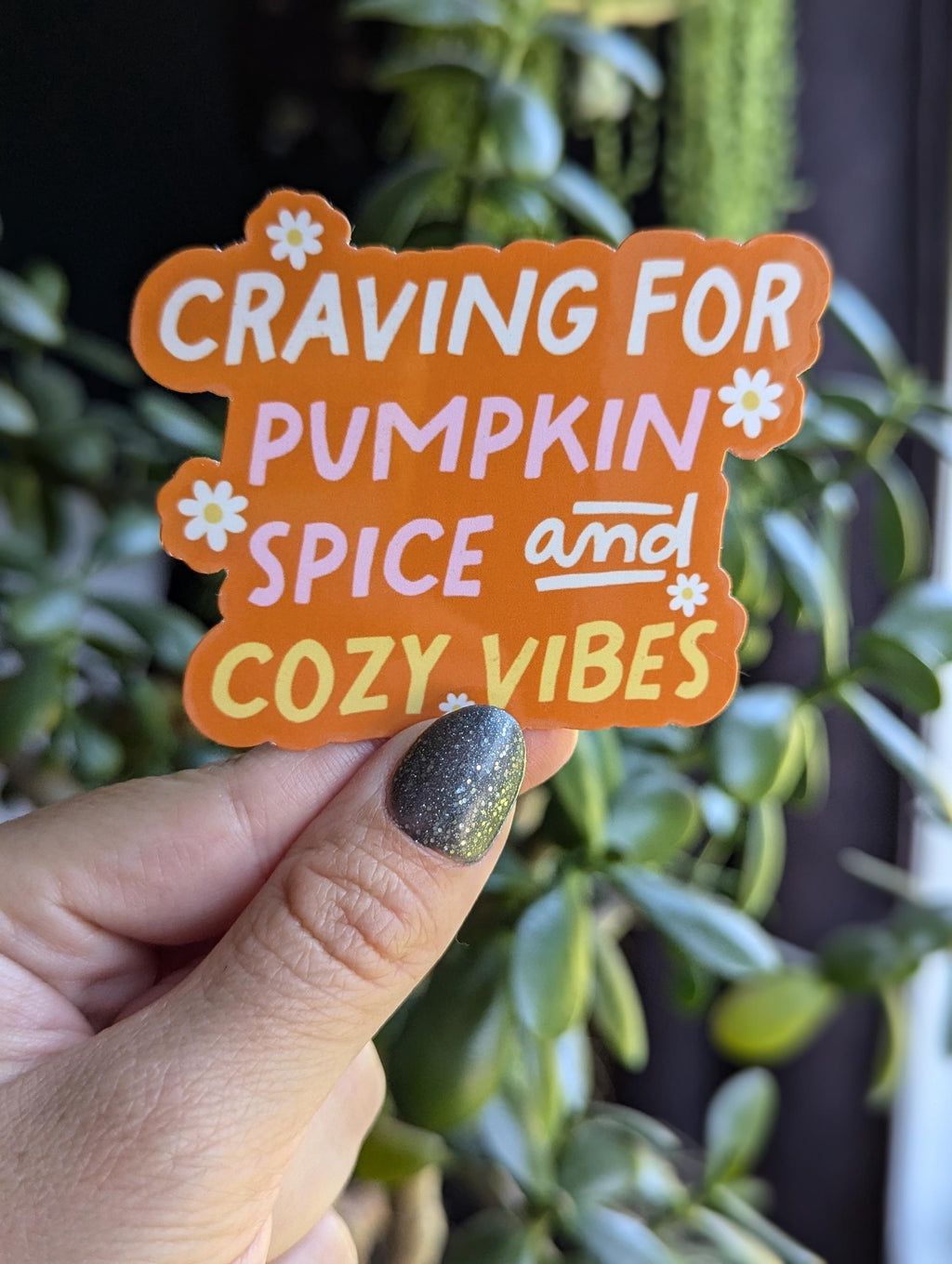 Pumpkin spice sticker for laptop, autumn gifts for fall lovers, spooky season stickers for Halloween, boo basket stuffers, coffee lover gift