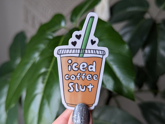 Iced Coffee Slut Vinyl Sticker