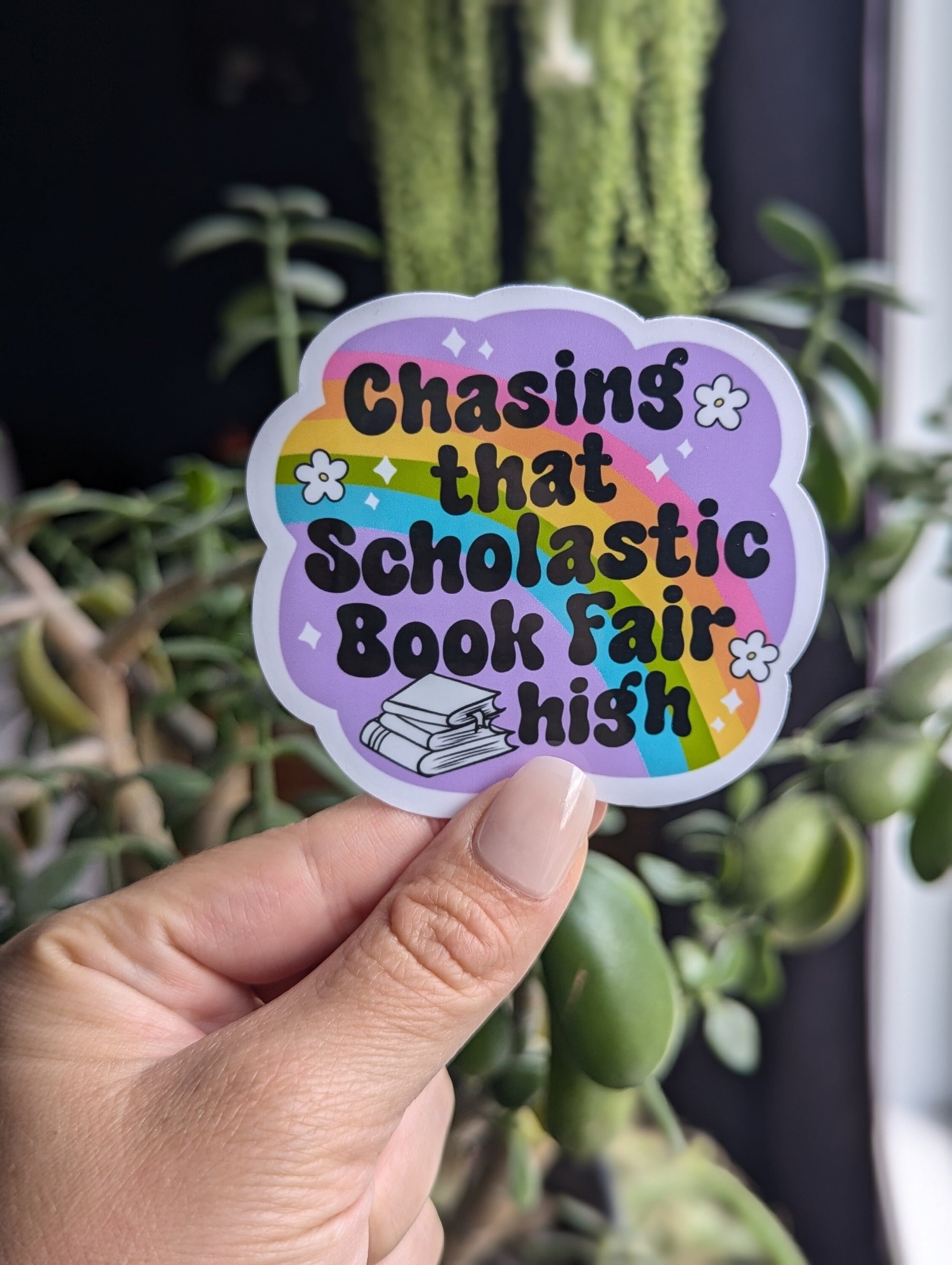 Chasing that scholastic book fair high, nostalgia stickers for Kindle, book gifts for book lovers, 90s birthday gift, bookish stickers for