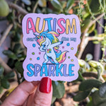 Autism unicorn, neurodivergent stickers for teens inspirational, motivational gifts for students, cute stickers for the classroom, kids gift