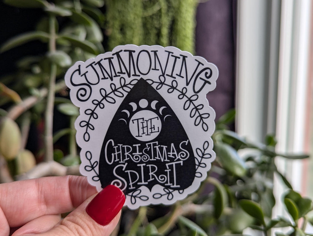 Summoning The Christmas Spirt Vinyl Sticker