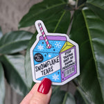 Snowflake Tears Vinyl Sticker