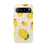 Lemon Print Phone Case, Vibrant Lemon Design, Cute Citrus Case, Gift for Fruit Lovers, Summer Vibe Accessories