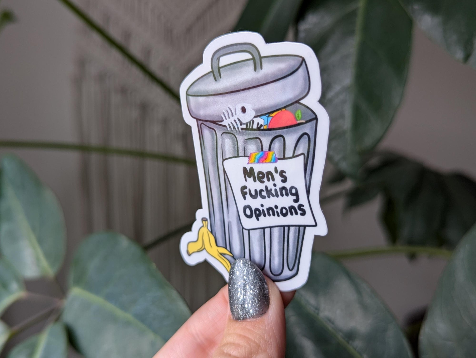 Men's fucking opinions, feminist stickers for women, equality stickers for tumblers, equal rights stickers for laptop, gift for strong woman