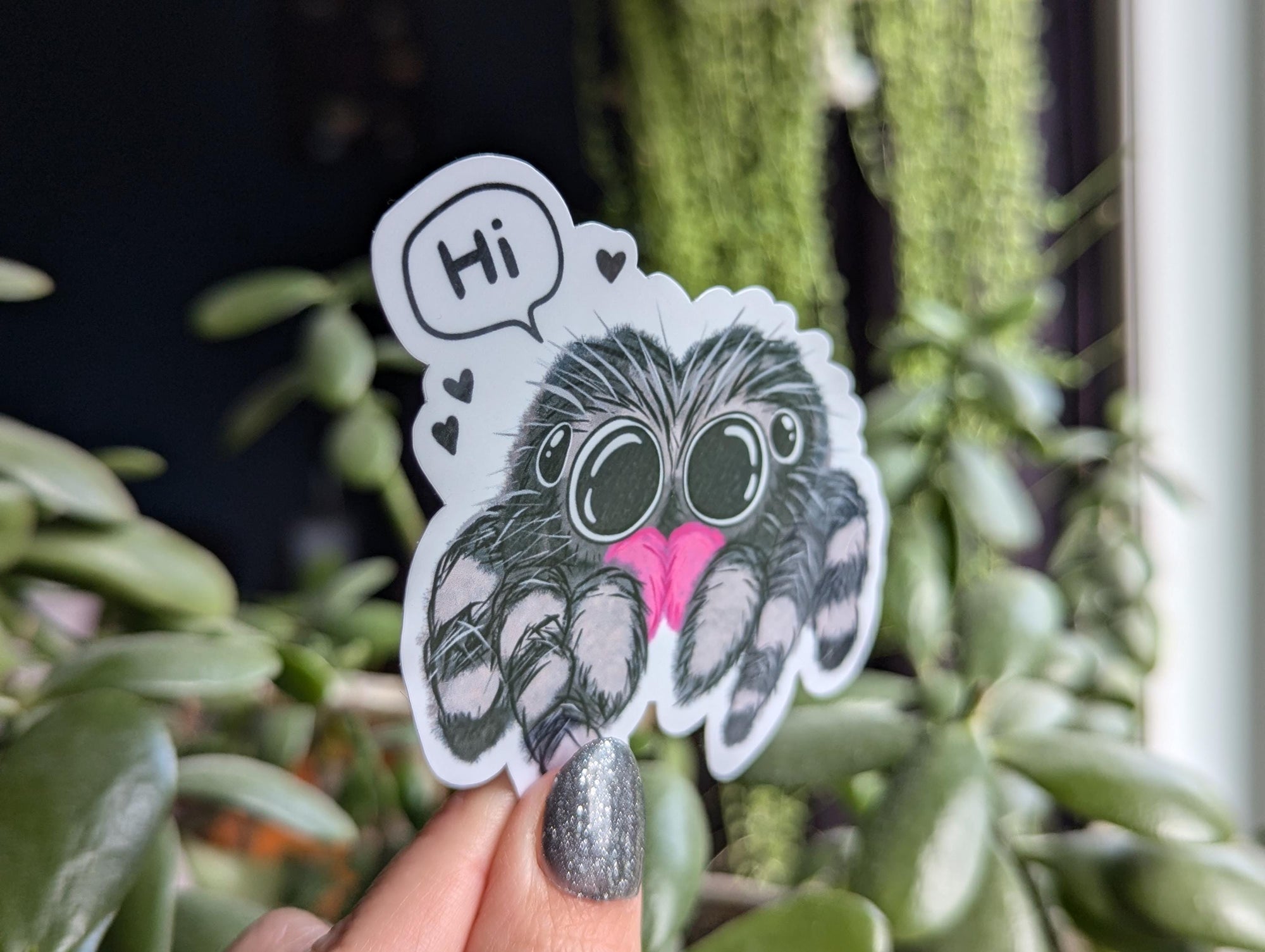 Jumping Spider Vinyl Sticker