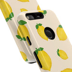 Lemon Print Phone Case, Vibrant Lemon Design, Cute Citrus Case, Gift for Fruit Lovers, Summer Vibe Accessories
