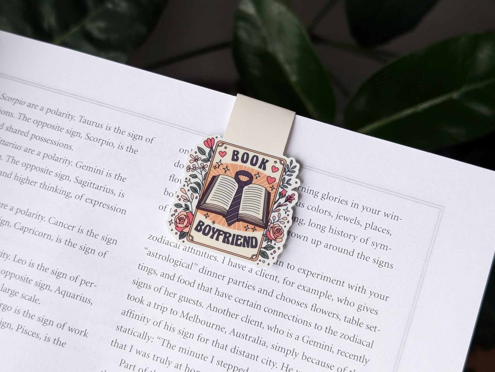 Book Boyfriend Magnetic Bookmark
