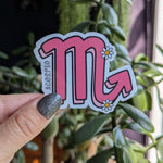 Scorpio sticker for kindle, astrology stickers for water bottle, zodiac sign stickers, horoscope, witchy gifts for her, metaphysical gifts
