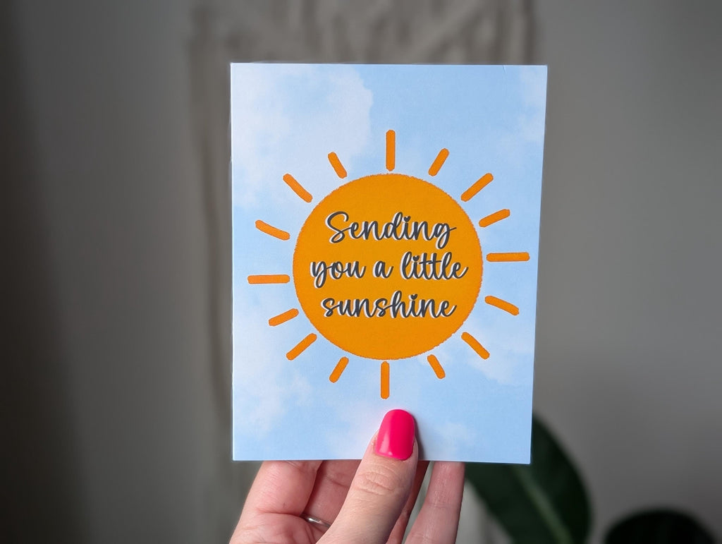 Sending You Sunshine Card, Uplifting Greeting Card, Cheer Up Card, Thinking of You Greeting Card, Send a Smile, Just Because Greeting Card