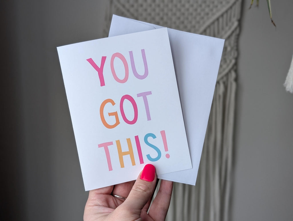 You Got This Card, Encouragement Greeting Card, Motivational Card, Support Card, Mental Health Card, Positive Thinking, Uplifting Card