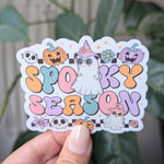 spooky season stickers for kindle, Halloween stickers for water bottle, fall theamed gifts for best friend, witchy gifts for Halloween lover