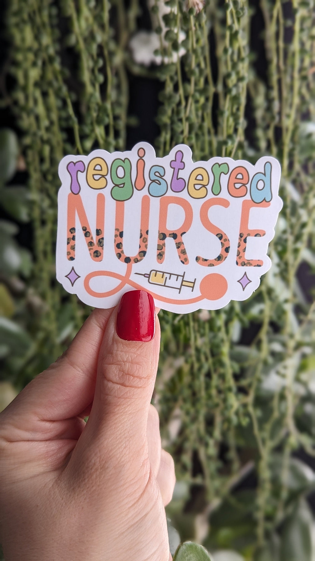 Registered nurse stickers for badge reel, nursing stickers for water bottle, nursing student gifts for graduation, healthcare stickers for