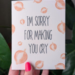 I'm Sorry for Making You Cry Apology Card
