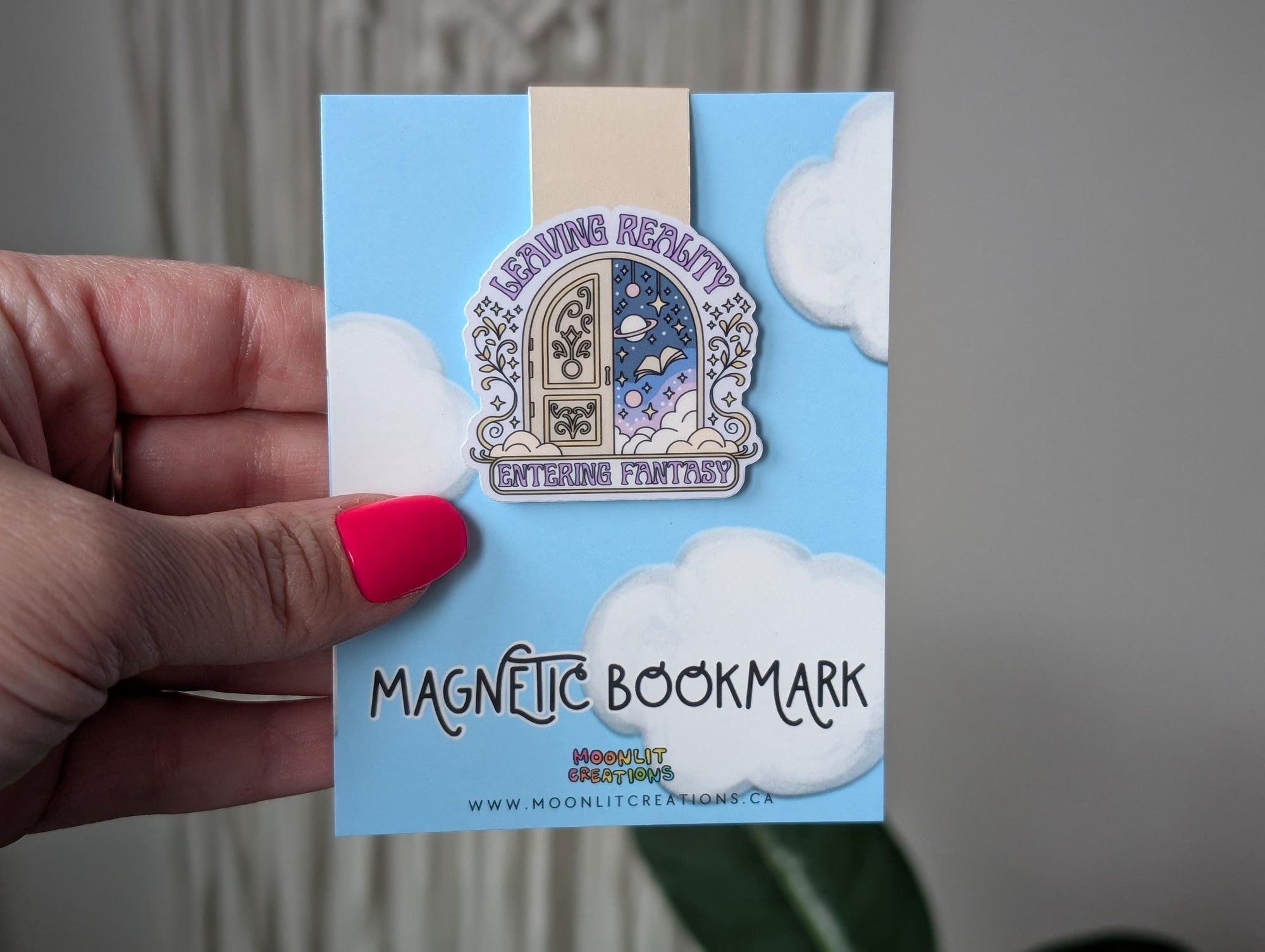 Leaving Reality Entering Fantasy Magnetic Bookmark