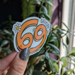 Cancer sticker for kindle, astrology stickers for water bottle, zodiac sign sticker, horoscope, witchy gifts for her, metaphysical gifts