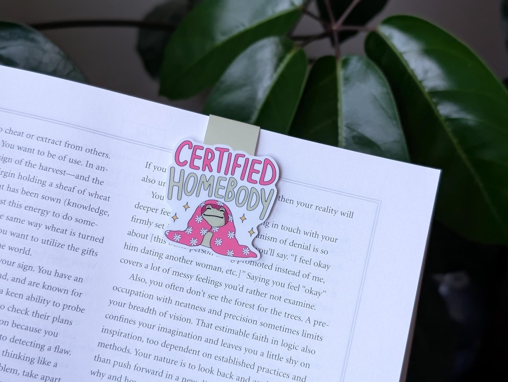 Certified Homebody Magnetic Bookmark