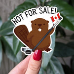 Canada Is Not For Sale Hockey Beaver Vinyl Sticker