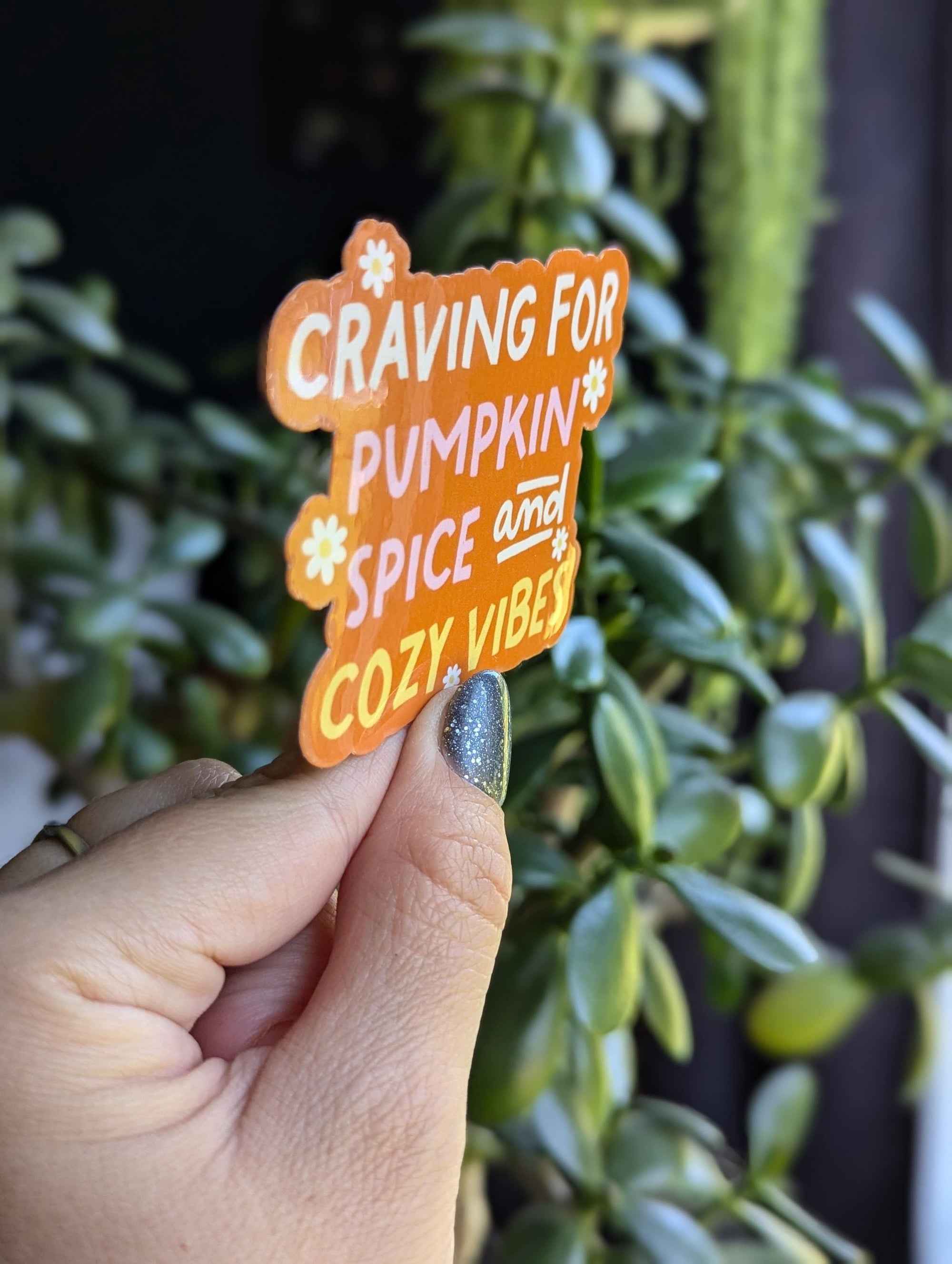 Pumpkin spice sticker for laptop, autumn gifts for fall lovers, spooky season stickers for Halloween, boo basket stuffers, coffee lover gift