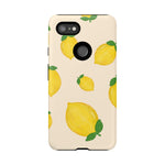 Lemon Print Phone Case, Vibrant Lemon Design, Cute Citrus Case, Gift for Fruit Lovers, Summer Vibe Accessories