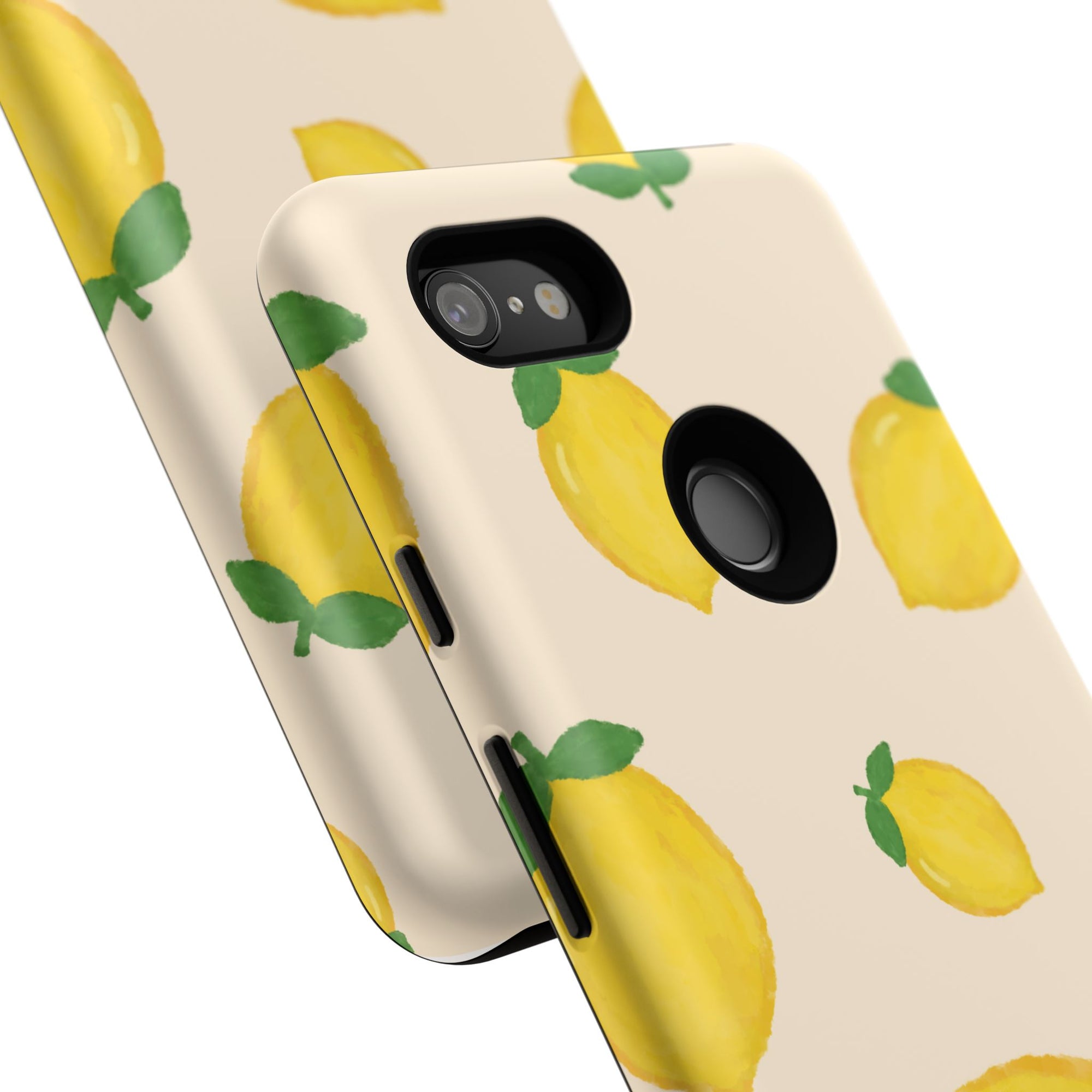 Lemon Print Phone Case, Vibrant Lemon Design, Cute Citrus Case, Gift for Fruit Lovers, Summer Vibe Accessories