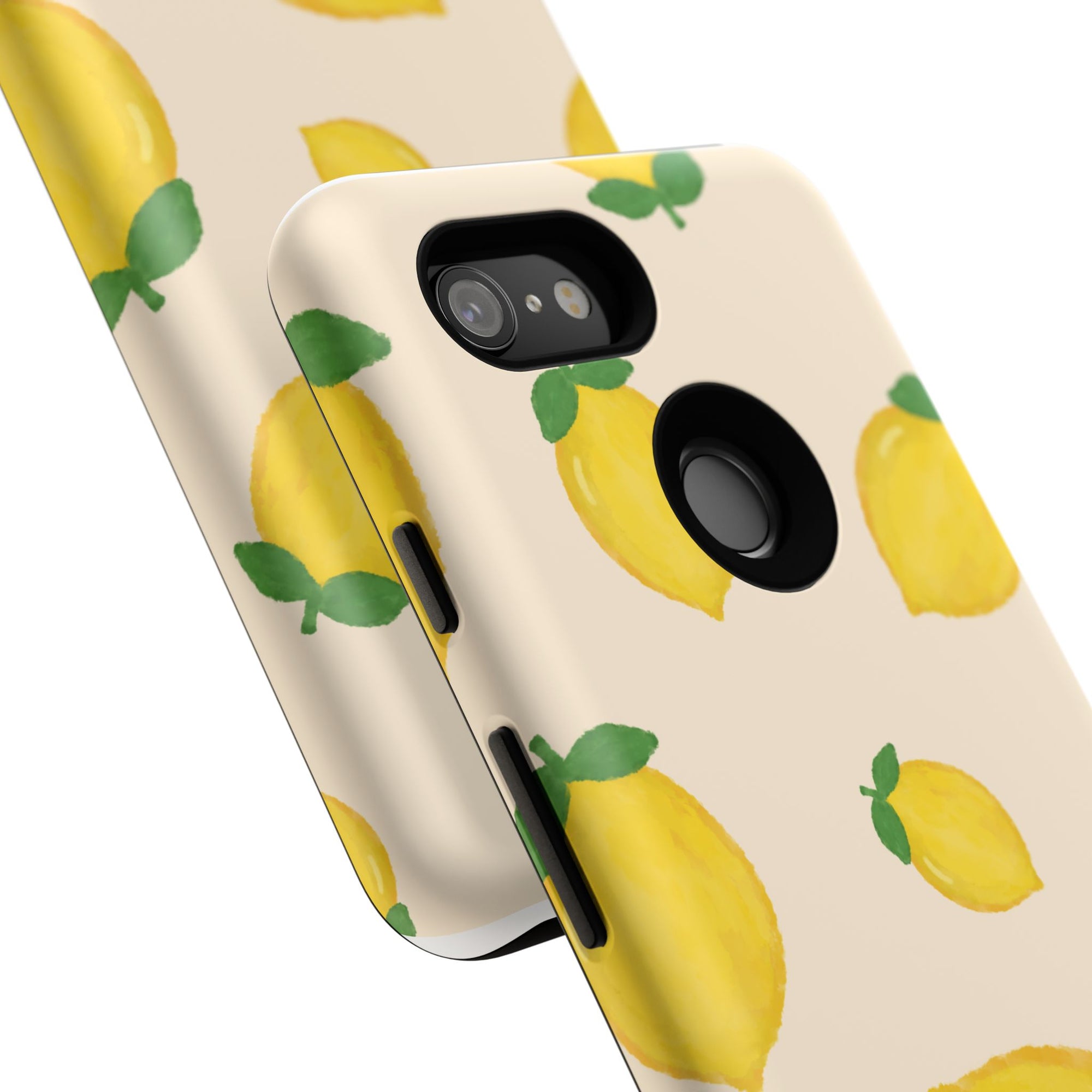 Lemon Print Phone Case, Vibrant Lemon Design, Cute Citrus Case, Gift for Fruit Lovers, Summer Vibe Accessories