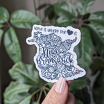 New Brunswick Canada, Canadian province sticker, home is where the heart is map, Canada sticker for water bottle, Moncton NB, small gift for