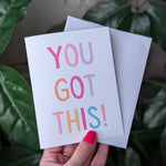 You Got This Card, Encouragement Greeting Card, Motivational Card, Support Card, Mental Health Card, Positive Thinking, Uplifting Card