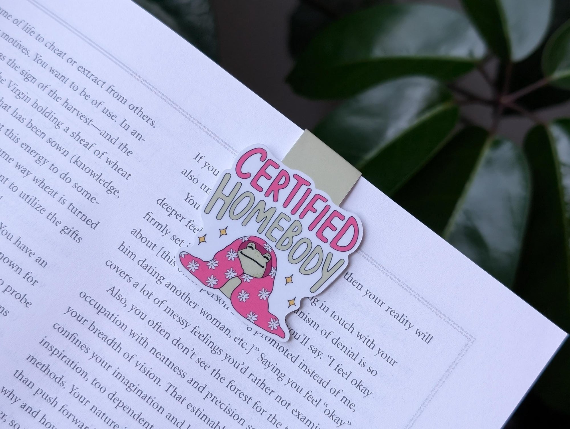 Certified Homebody Magnetic Bookmark