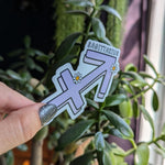 Sagittarius sticker for kindle, astrology stickers for water bottle, zodiac sign sticker, horoscope, witchy gifts for her, metaphysical gift
