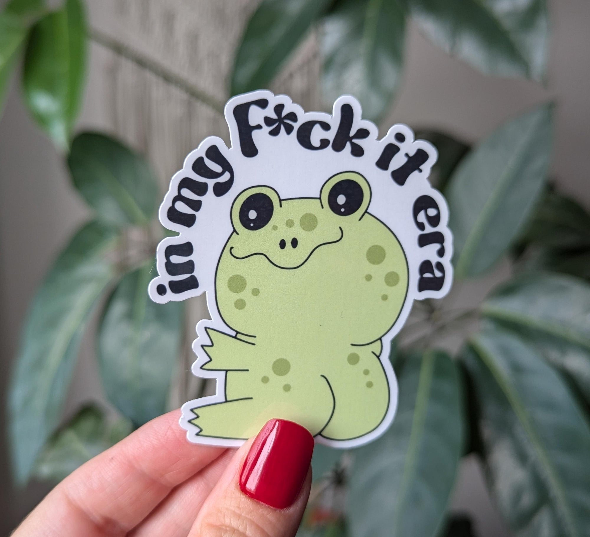 Cute frog stickers for hydroflask, sarcastic stickers for laptop, snarky stickers for phone case, funny stickers adult, sassy gifts for her