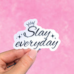 Slay sticker, empowerment stickers for women, motivational quotes stickers for hard hats, strong women gifts, inspirational quotes stickers