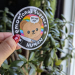 Emotional Support Human Vinyl Sticker