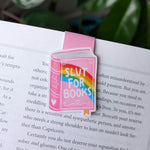 Slut for Books Magnetic Bookmark, Rainbow Page Marker