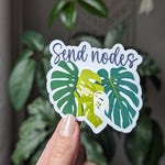 Send nodes, plant lover stickers for water bottle, plant girly things, plant gifts for women, plant merch, monstera gifts for best friend